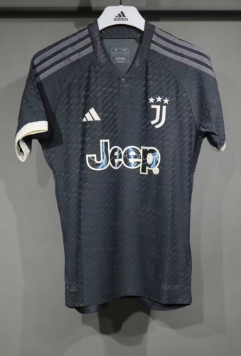 Player Version 2023/24 Juventus FC 2nd Away Black Thailand Soccer Jersey AAA-703