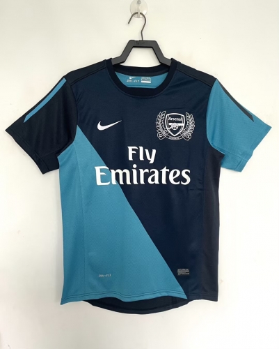 11/12 Retro Version Arsenal Away Black & Blue Thailand Soccer Jersey AAA-811