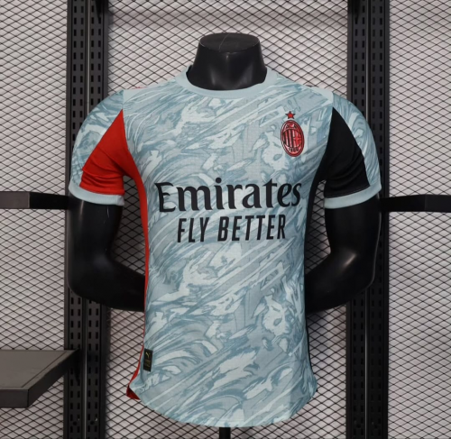 2025/26 AC Milan Gray & Blue Thailand Soccer Jersey AAA