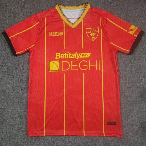 2025/26 US Lecce 2nd Away Red Thailand Soccer Jersey AAA-417