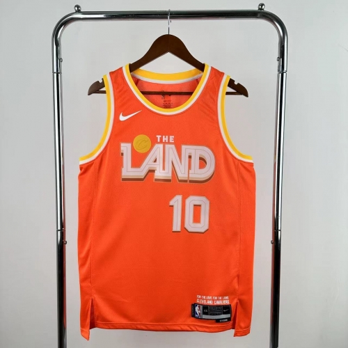 2026 Season City Version Cleveland Cavaliers NBA Orange #10 Jersey-311