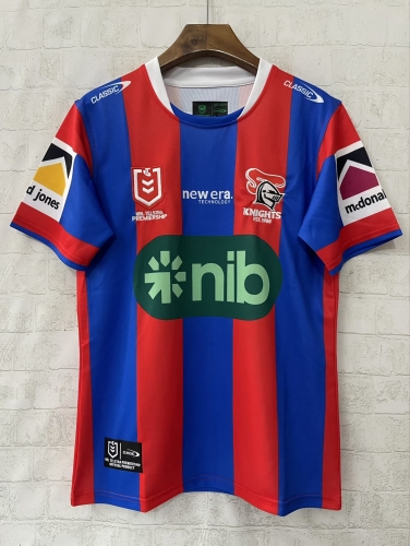 2026 Doncaster Knights Home Blue & Red Thailand Rugby Shirts-805