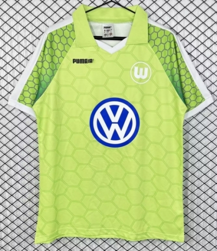 97/98 VfL Wolfsburg Home Green Thailand Soccer Jersey AAA-503