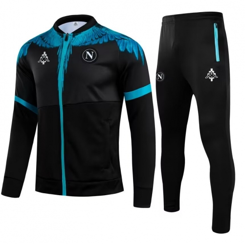 2021 Napoli Black Soccer Jacket Uniform-GDP