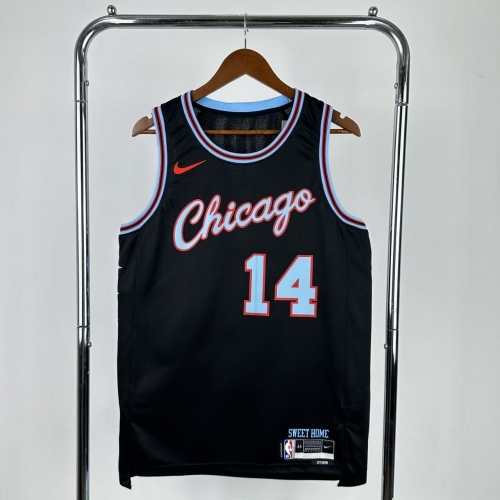 2026 Season City Version Chicago Bull NBA Black #14 Jersey-311