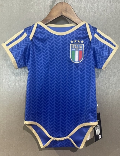 4 Star (Size 9/12 )2026/27 Italy Home Blue Baby Soccer Uniform-308