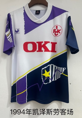 1994 Retro Version FC Kaiserslautern Away White Thailand Soccer Jersey AAA-709