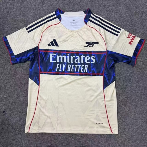 2025/26 Arsenal Rice Yellow Thailand Soccer Training Jerseys-23