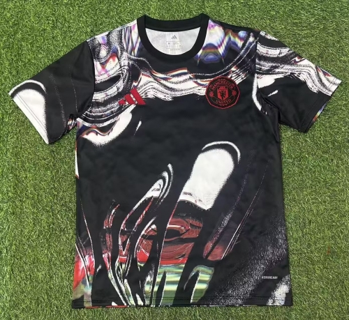 2025/26 Manchester United Black Thailand Soccer Training Jerseys-320/47/416