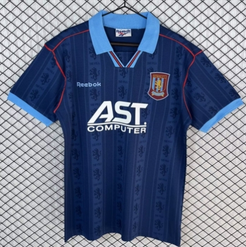 95/96 Retro Version Aston Villa 2nd Away Royal Blue Thailand Soccer Jersey AAA-1041/503