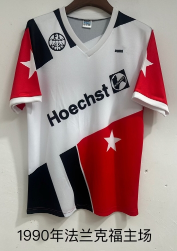 1990 Retro Version Frankfurt Home White Thailand Soccer Jersey AAA-709