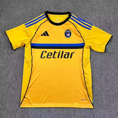 2025/26 Pisa SC Away Yellow Thailand Soccer Jersey AAA-417