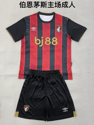 2025/26 AFC Bournemouth Home Red & Black Soccer Uniform-208