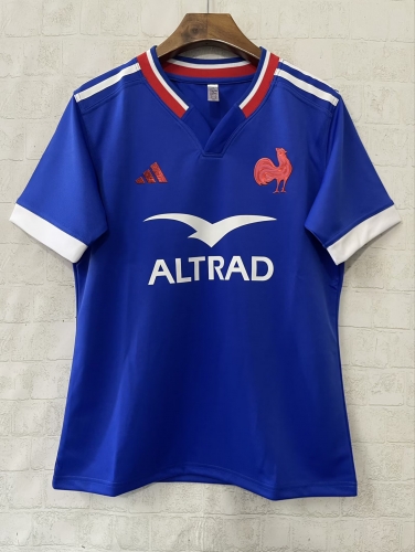 2026 France Home Royal Blue Thailand Rugby Shirts-805