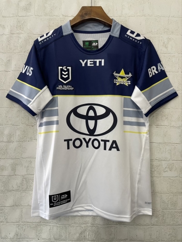 2026 Season Cowboys Home Blue & White Thailand Rugby Shirts-805