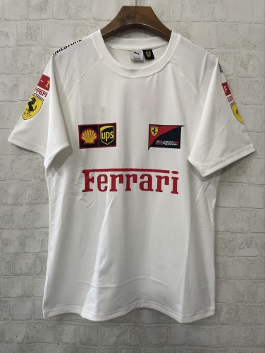 2026 Ferrar White Formula One Racing Shirts-805