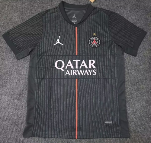 With Star 2025-2026 Paris SG 3nd Away Black Thailand Soccer Jersey AAA-312