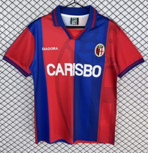 96/97 Bologna FC 1909 Home Black & Red Thailand Soccer Jersey AAA-503