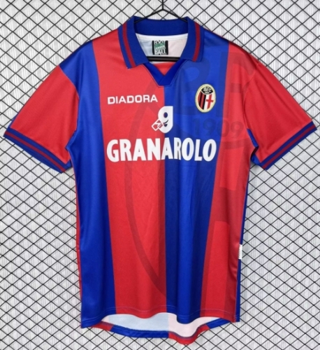 97/98 Bologna FC 1909 Home Black & Red Thailand Soccer Jersey AAA-503