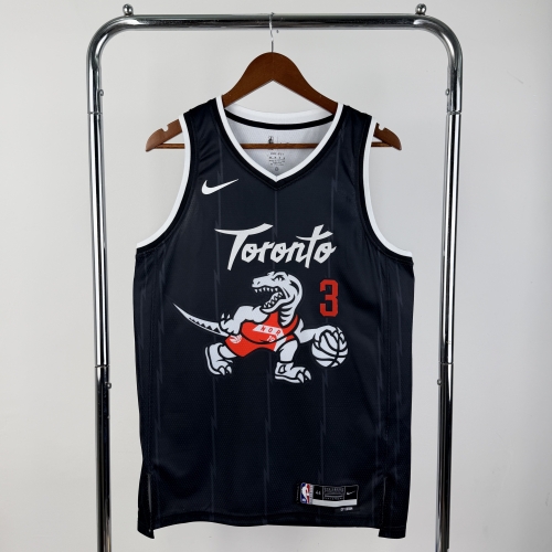 2026 Season City Version NBA Toronto Raptors Black #3 Jersey-311