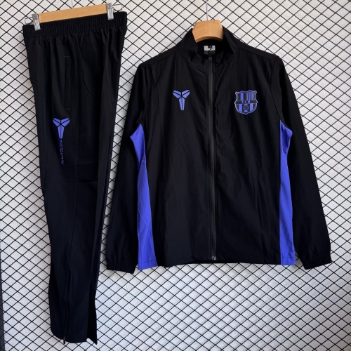 2026/27 Barcelona Black Soccer Windbreaker Uniform-709