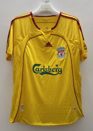 06/07 Retro Version Liverpool Yellow Thailand Soccer Jersey AAA-410