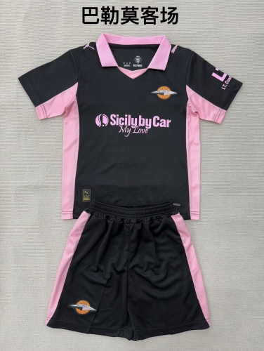 Kids 2025/26 Palermo FC Away Black Kids/Youth Soccer Uniform-208