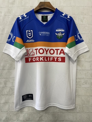 2026 Season NRL Raiders Away White & Blue Thailand Rugby Shirts-805