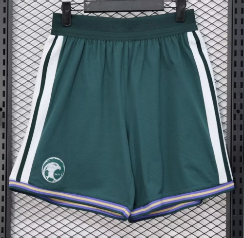 Player Version 2026/27 Saudi Arabia Home Green Thailand Soccer Shorts-888