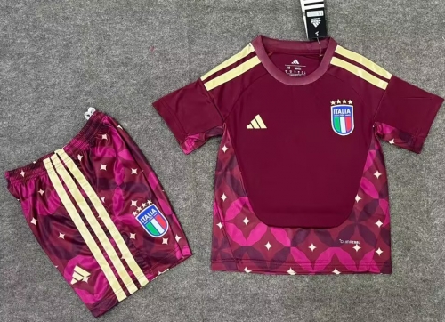 Kids 2026/27 Italy Goalkeeper Red Kids/Youth Soccer Uniform-SKE/208