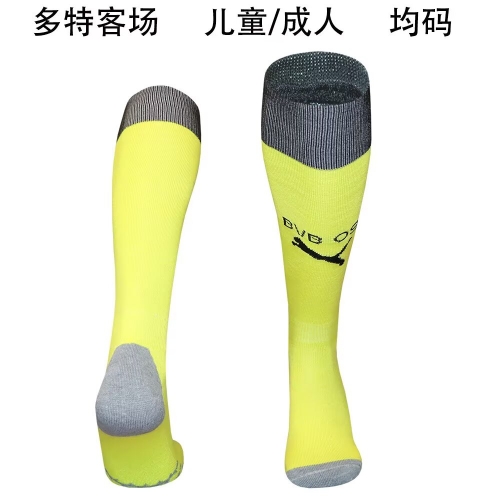 Kids/Adult 2026/27 Borussia Dortmund Away Fluorescent Green Thailand Soccer Sock