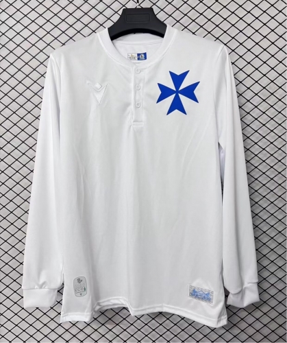 150th Commemorative Retro Version Blackburn Rovers White Thailand LS Soccer Jersey AAA-