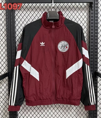 2026/27 Ajax Maroon Windbreaker Hoodies Top-47