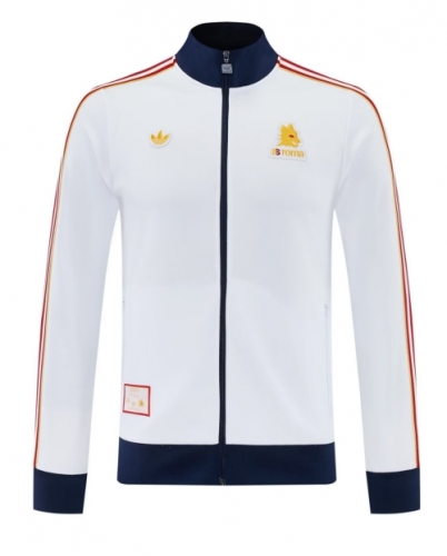 2025/26 Roma White Soccer Jacket Top-LH
