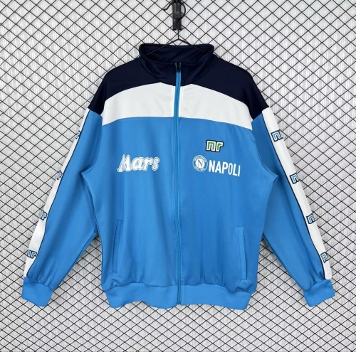 89/90 Retro Version Napoli Blue Soccer Jacket Top-503
