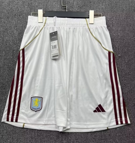 2025/26 Aston Villa Home White Thailand Soccer Shorts-315
