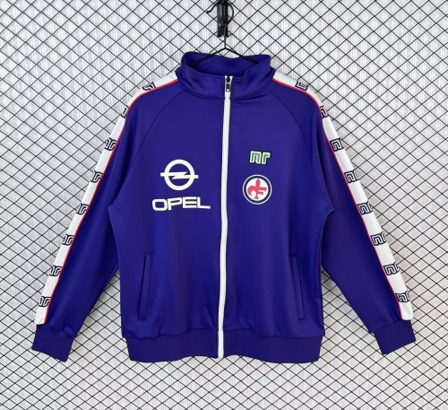 85/86 Retro Version Fiorentina Purple Soccer Jacket Top-503