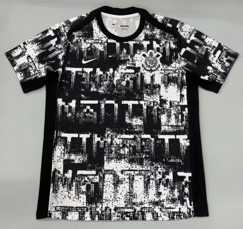 2026/27 Corinthians Black & White Thailand Soccer Pre-match Jersey AAA-908