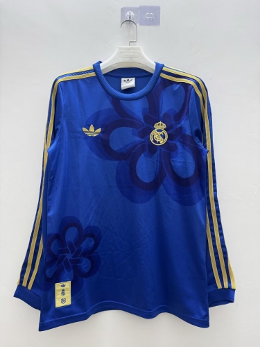 2025/26 Special Rea Madrid Blue LS Thailand Soccer Jersey AAA-410