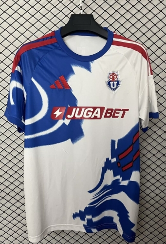 2026/27 Club Universidad de Chile Away Blue & White Soccer Jersey AAA-95/301/1040