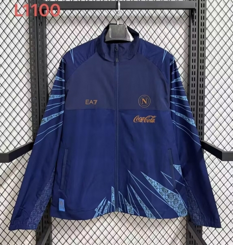 2026/27 Napoli Royal Blue Windbreaker Hoodies Top-47