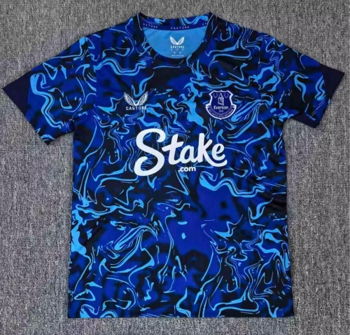 2025/26 Everton Black & Blue Thailand Training Soccer Jersey AAA-BL