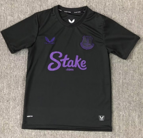 2025/26 Everton Black Thailand Training Soccer Jersey AAA-BL