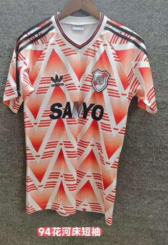 1994 Retro Version CA River Plate Red & White Thailand Soccer Jersey AAA-709