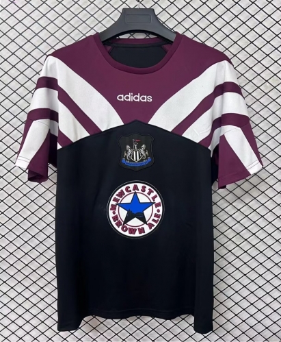 96/97 Retro Version Newcastle United Black Soccer T-Shirts-95