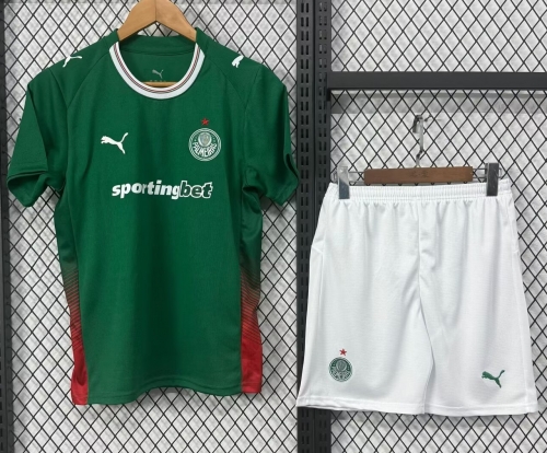 Kids 2026/27 SE Palmeiras Home Green Kids/Youth Soccer Uniform-530/812/507