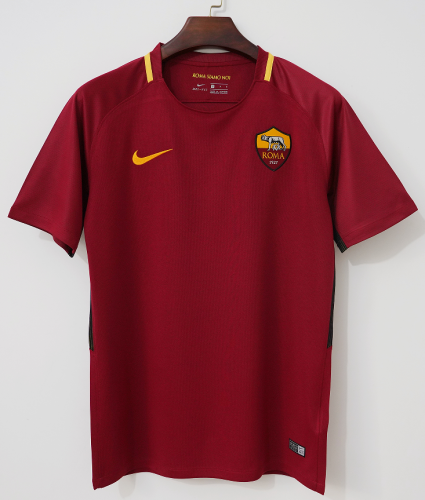 17-18 Retro Version AS Roma Home Red Thailand Soccer Jersey AAA-311/503/66