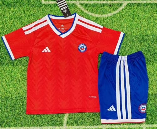 Kids 2026/27 Chile Home Red Kids/Youth Soccer Uniform-1040/507/208