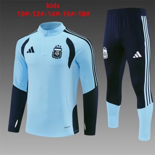 Kids 2026/27 Argentina Sky Blue Kids/Youth Tracksuit Unifom-815/801