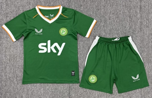 2026/27 Ireland Home Green Kids/Youth Thailand Soccer Uniform-522/507/530
